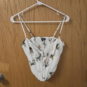 Mixed Threads Butterfly Bustier Corset Top Size Small